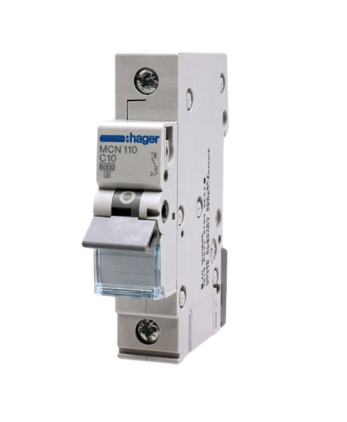Hager MCN 110 LS-Schalter C10 / 6kA Sicherung Automat Leitungsschutzschalter 10A